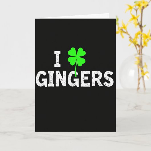 I Gingers Clover Card カード (黄色い花)
