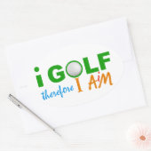 I GOLFスタンプ 楕円形シール (封筒)
