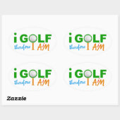 I GOLFスタンプ 楕円形シール (シート)