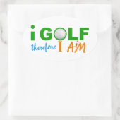 I GOLFスタンプ 楕円形シール (バッグ)