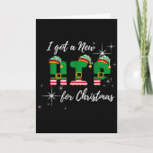 I Got A New Hip For Christmas Funny Hip Replacemen カード (正面)