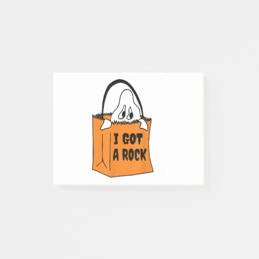 I Got a Rock Funny Tee Halloween Ghost Costume ポストイット (正面)