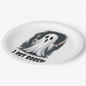 I Got Booed Halloween Ghost ペーパープレート (アングル)