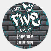 I Got Five on It  ラウンドシール (正面)