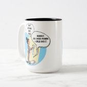 I Got Nothing Done Today Cat Humor ツートーンマグカップ (正面左)