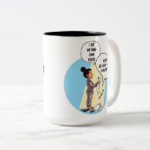 I Got Nothing Done Today Cat Humor ツートーンマグカップ (正面右)