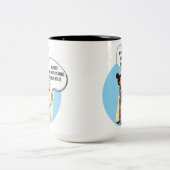 I Got Nothing Done Today Cat Humor ツートーンマグカップ (中央)