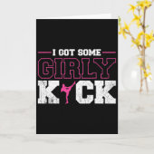 I Got Some Girly Kick Kickboxing  カード (黄色い花)