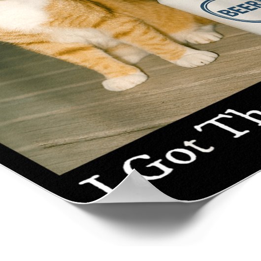 I Got That Dawg In Me Funny Cigarette Cat Smoking  ポスター (角)