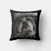 I Got That Dog In Me Custom Funny Dog Picture Gift クッション (裏面)