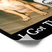 I Got That Dog In Me Funny Chihuahua Smoking Beer  ポスター (角)