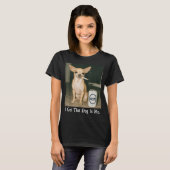 I Got That Dog in Me Funny Chihuahua Smoking Beer Tシャツ (正面フル)