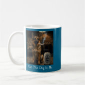 I Got That Dog In Me Funny German Shepherd Smoking コーヒーマグカップ (左)