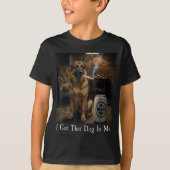 I Got That Dog In Me Funny German Shepherd Smoking Tシャツ (正面)
