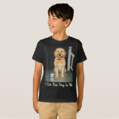 I Got That Dog In Me Funny Golden Doodle Smoking B Tシャツ (正面フル)