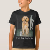 I Got That Dog In Me Funny Golden Doodle Smoking B Tシャツ (正面)