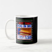 I Got That Dog In Me Funny Hotdog Ugly Christmas S コーヒーマグカップ (左)