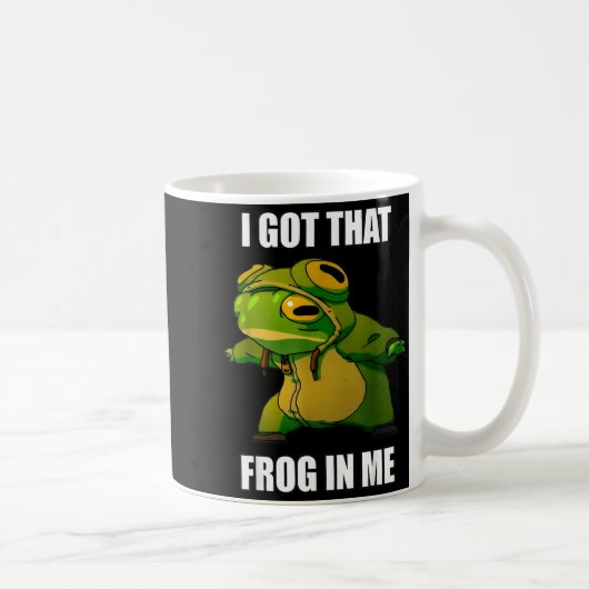 I Got That Frog In Me  コーヒーマグカップ (右)