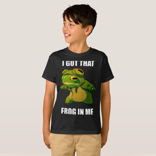 I Got That Frog In Me Tシャツ (正面フル)