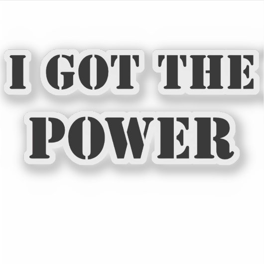 I Got The Power , Funny シール (正面)