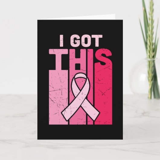 I Got This Breast Cancer Awareness Warrior Women カード (正面)
