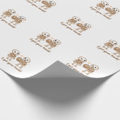 I Got Your Back Cute Skeleton Halloween Quote ラッピングペーパー (角)