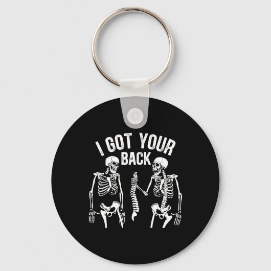 I Got Your Ck Funny Skeleton Spine Halloween Costu キーホルダー (正面)