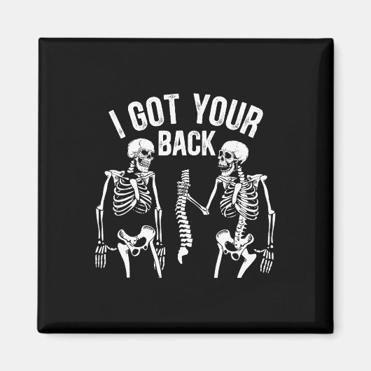 I Got Your Ck Funny Skeleton Spine Halloween Costu マグネット (正面)