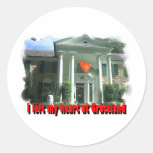 I Gracelandで私のハートを残しました ラウンドシール