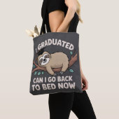 I Graduated Can I Go Back To Bed Now Sloth Funny トートバッグ (クローズアップ)