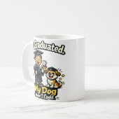 I Graduated My Dog Knew I Could Funny Mug コーヒーマグカップ (正面左)