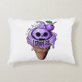 I grape-ful, cute ice scream アクセントクッション