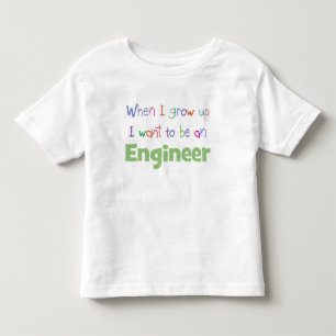 I Grow Oup Engineer(エンジニアが育った時) トドラーTシャツ