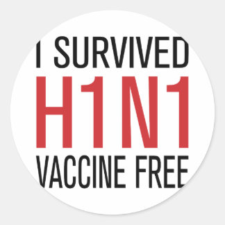 I H1N1生き延びワクチンフリー ラウンドシール