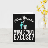 I Had Brain Surgery What's Your Excuse Fun  カード (黄色い花)
