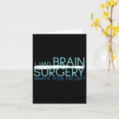 I Had Brain Surgery Whats Your Excuse Tumor カード (黄色い花)