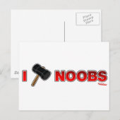 I Hammer Noobs – ゲームゲーム用ビデオゲーム ポストカード (正面/裏面)