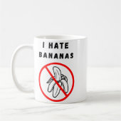 I Hate Bananas  コーヒーマグカップ (左)