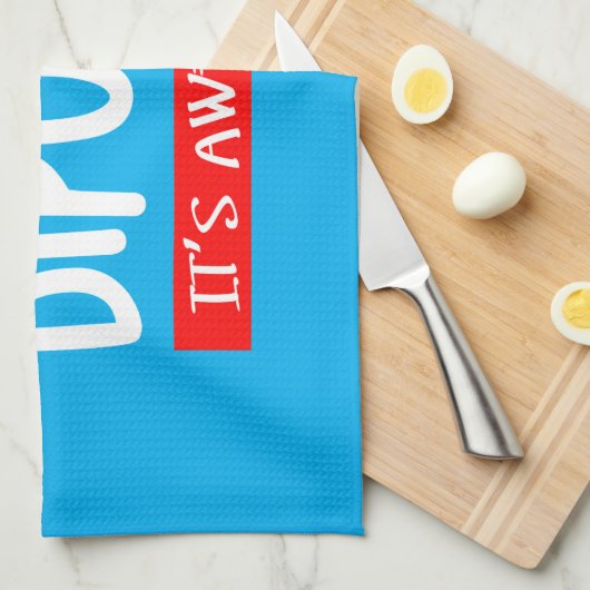 I hate being bipolar キッチンタオル (四つ折り)