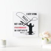 I HATE BEING SEXY スクエア壁時計 (ホーム)