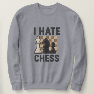 I Hate Chess sweatshirt - vivid print スウェットシャツ