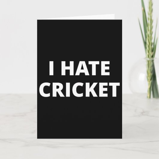 I Hate Cricket  カード (正面)