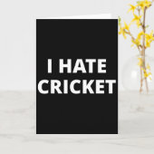 I Hate Cricket  カード (黄色い花)