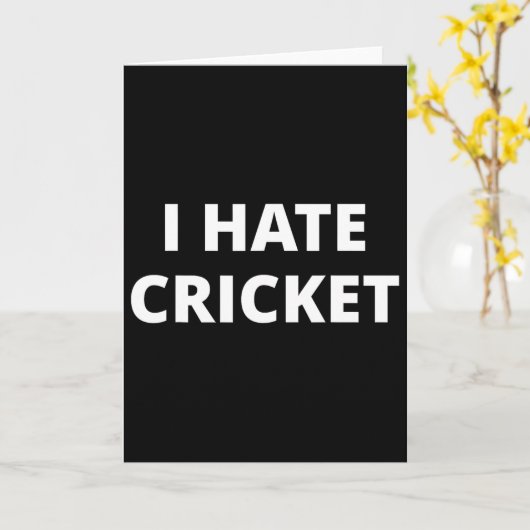 I Hate Cricket  カード (黄色い花)