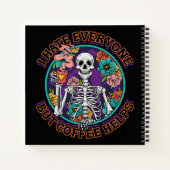 I Hate Everyone Coffee Helps Coffee Lover Gifts  ノートブック (裏面)