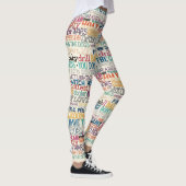 I hate how stupid everything is typography レギンス (右)