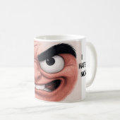 "I Hate Mondays" Mug - The Angry Face That Speaks コーヒーマグカップ (正面右)