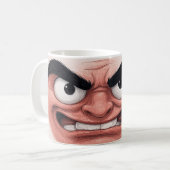 "I Hate Mondays" Mug - The Angry Face That Speaks コーヒーマグカップ (正面左)