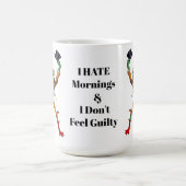 I Hate Mornings Frog コーヒーマグカップ (中央)
