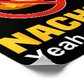 I Hate Nachos Shirt Funny Don't Like Nachos Anti N ポスター (角)